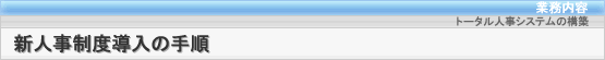 新人事制度導入の手順